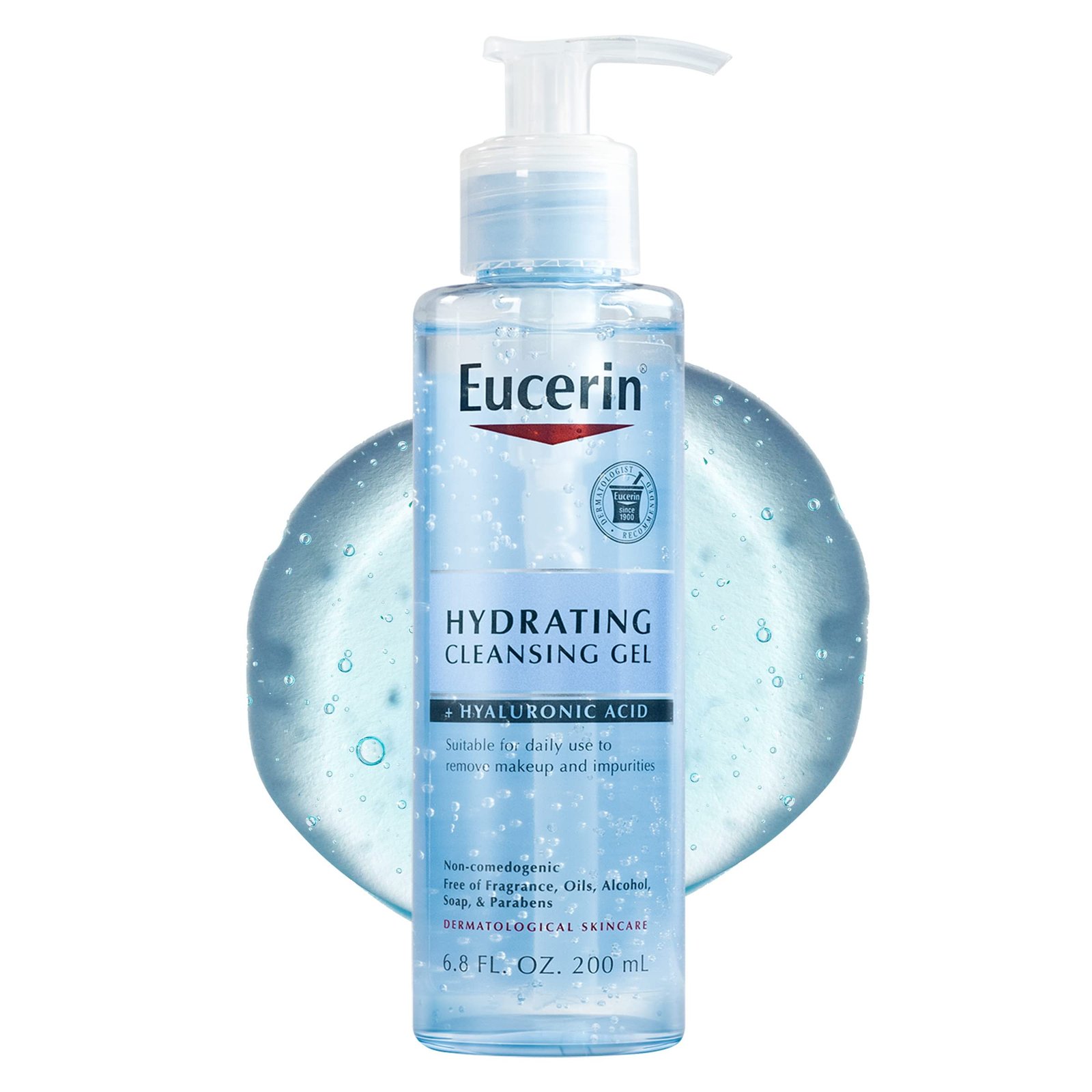 714ccCoOBRL غسول للوجه بحمض الهيالورونيك من يوسيرين ديرماتو EUCERIN HYDRATING CLEANSING GELكلين - الصورة 1
