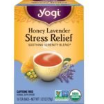 YOGI - SKIN RELIEF أكياس شاي يوغي لتخفيف الإجهاد بالعسل والخزامى – 16 كيس شاي – 1.02 أونصة / 29 غرامًا