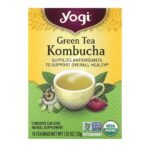 YOGI- KOMBUCHA شاي الكومبوتشا الأخضر من يوغي للصحة العامة – 16 كيس شاي – 32 غرامًا