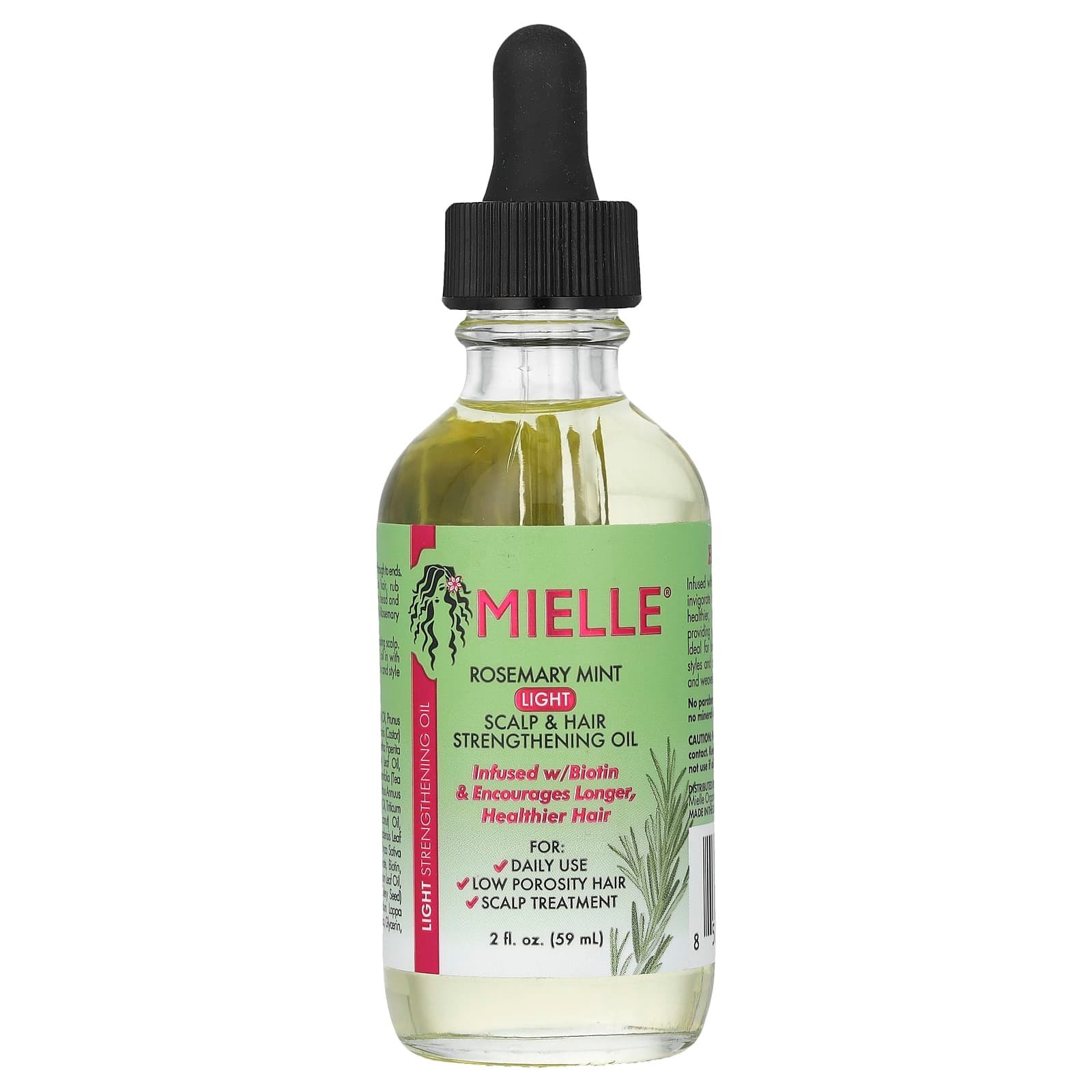 img_6493 MIELLE - ( ضوء )59ml سيروم خفيف لتقوية فروة الرأس والشعر بالنعناع اكليل الجبل - الصورة 1