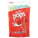 YUM EARTH -14pcs مصاصات عضوية يم ايرث