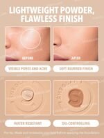 ⁦SHEGLAM - SHELL 11g بودرة أساس شيغلام سكين فوكس عالية التغطية⁩ - الصورة ⁦3⁩