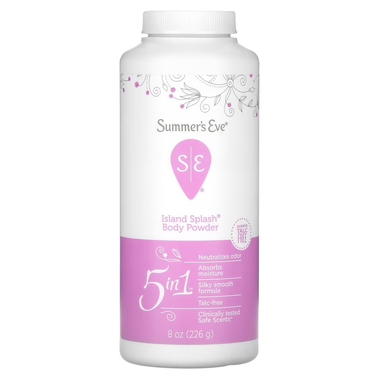57664b47-2123-4ba0-a7ef-488437832098 SUMMERS EVE- بودرة الجسم 5 في 1 آيلاند سبلاش من سمرز إيف، 8 أونصة (226 جم) - الصورة 1