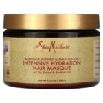 SHEA MOISTURE- شيا مويستشر قناع ترطيب مكثف للشعر بعسل المانوكا وزيت المافورا، ١١.٥ أونصة (٣٢٦ غرامًا)