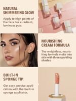 ⁦SHEGLAM- هايلايتر كريمي مقاوم للماء من شيجلام (VANILLA FROST) 5.2mL⁩ - الصورة ⁦3⁩