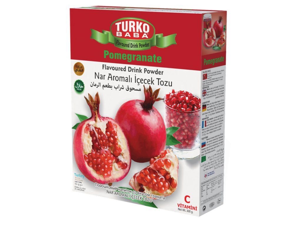 58a1a6e2-fdce-4488-8302-154e2fc4bd50 TURKO BABA(Pomegranate)- توركوبابا مسحوق شراب الرمان(300g) - الصورة 1