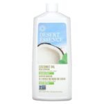 DESERT ESSENCE-غسول الفم بزيت جوز الهند، جوز الهند والنعناع، 16 أونصة سائلة (473 مل)