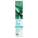 ⁦DESERT ESSENCE-TEA TREE OIL&NEEM WINTERGREEN معجون أسنان بزيت شجرة الشاي والنيم، وينترجرين، 6.25 أونصة (176 جم)⁩ - الصورة ⁦2⁩
