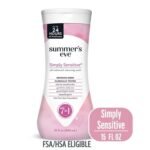Summers Eve- (SIMPLY SENSITIVE) غسول سمرز إيف اللطيف للاستخدام اليومي، 15 أونصة (444 مل)