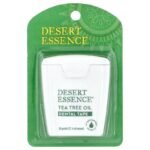 DESERT ESSENCE- جوهر الصحراء شريط تنظيف الأسنان بزيت شجرة الشاي، مشمع، ٣٠ ياردة (٢٧.٤ متر)