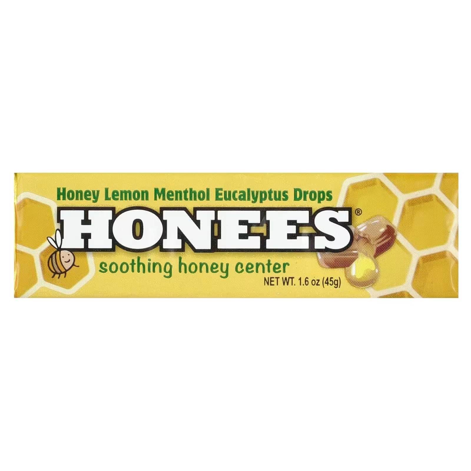 9833ec8a-d79d-4357-9e39-8eaabb70a933 HONEES- عسل قطرات عسل ليمون ومنثول وأوكالبتوس، ٤٥ غرامًا (١٫٦ أونصة) - الصورة 1