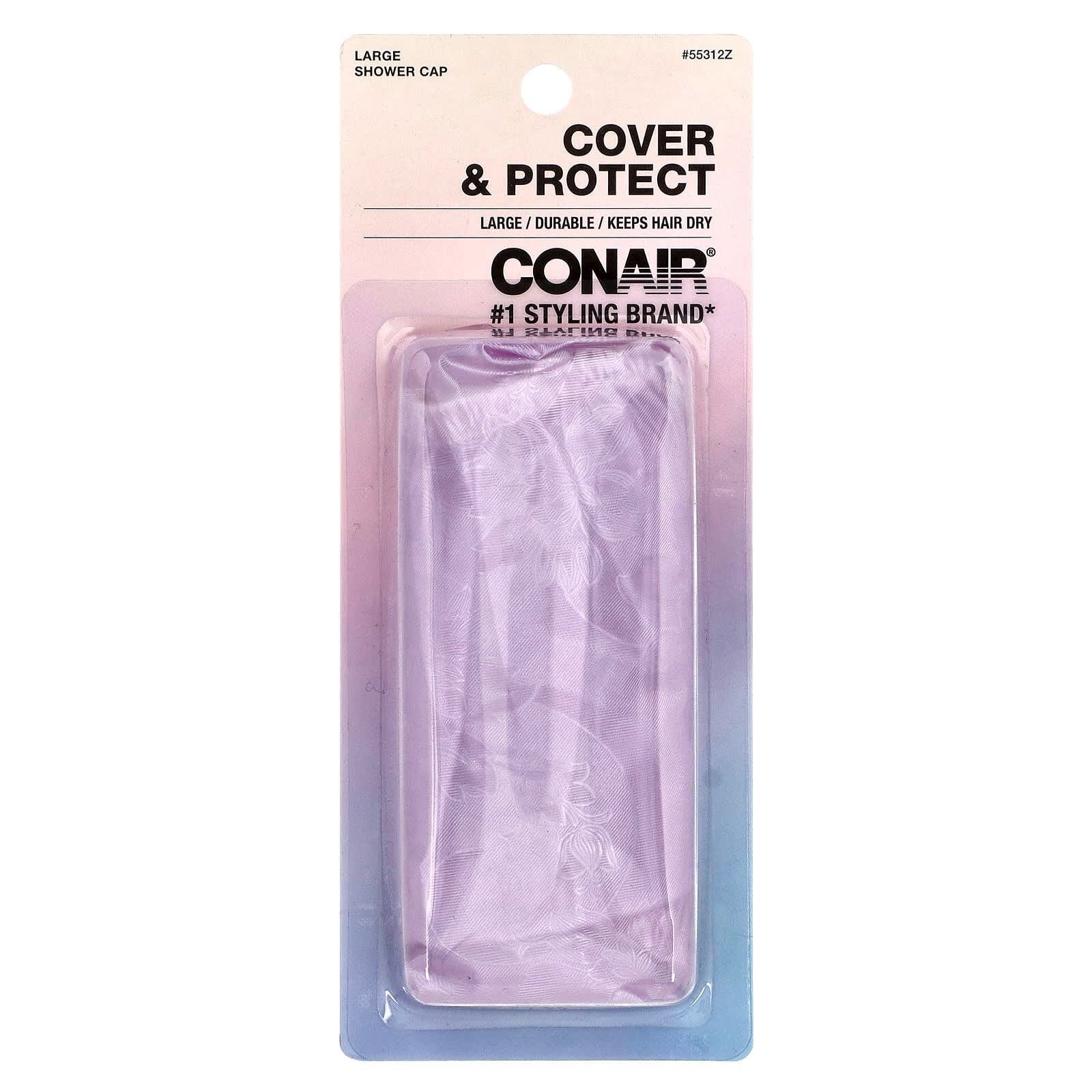 64cd7d12-b735-497a-ad09-957c5c3942de CONAIR-كونير
غطاء استحمام للحماية والتغطية، كبير، غطاء واحد - الصورة 1