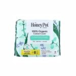 HONEY POT- HEAVY FLOW DAYTIME فوط صحية نهارية من شركة هوني بوت، مصنوعة من القطن العضوي 100%، مزودة بأجنحة، ثقيلة، 16 فوطة