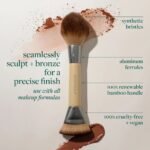 ⁦ECOTOOLS- فرشاة إي أو إس سكالب + برونزية ثنائية الأطراف⁩ - الصورة ⁦2⁩