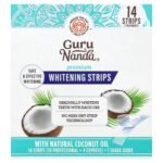 GURU NANDA-شرائط تبييض الأسنان من سيج ناتشر، 14 شريطًا