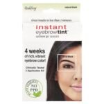 GODEFROY- NATURAL BLACK غودفروي صبغة حواجب فورية ، لون أسود طبيعي ، مجموعة من 3 استخدامات