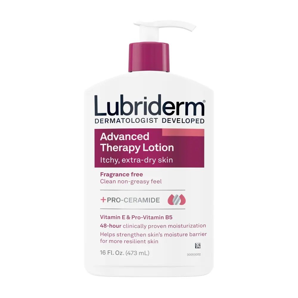 img_7177 LUBRIDERM- 463mL لوشن لوبريديرم للعلاج المتقدم خالٍ من العطور - الصورة 1
