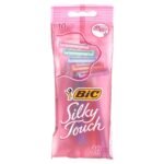 BIC- 10pcs ماكينة حلاقة بيك توين سيليكت سيلكي تاتش
