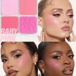 ⁦HUDA BEAUTY- BABY PINK 7.5g باليت أحمر الخدود والهايلايتر من هدى بيوتي، بتأثير فلتر التمويه⁩ - الصورة ⁦3⁩