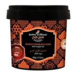 JARDIN D’ OLEANE- 500g صابون جاردان أوليان المغربي الأسود بزيت الأرغان