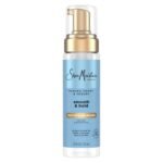 SHEA MOISTURE-موس تصفيف الشعر متعدد الاستخدامات، ناعم وثابت، بخلاصة عسل مانوكا والزبادي، مع زيوت المافورا والباوباب(222ml)