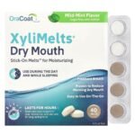 ORACOAT-زيلي ميلتس®️ للفم الجاف، بنكهة النعناع الخفيفة، 40 قطعة قابلة للذوبان