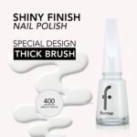 ⁦FLORMAR- 400 BRIGHT WHITE طلاء أظافر فلورمار⁩ - الصورة ⁦2⁩