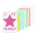 MLSMILE- ملسمايل – لصقات حبوب الوجه بشكل نجمة مبتسمة، 5 ألوان