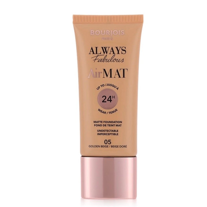 06c7b46e-652d-4222-80f5-b3b8426e4042 BOURJOIS- 05 GOLDEN BEIGE بورجوا، كريم أساس إير مات 24 ساعة، 30 مل - الصورة 1