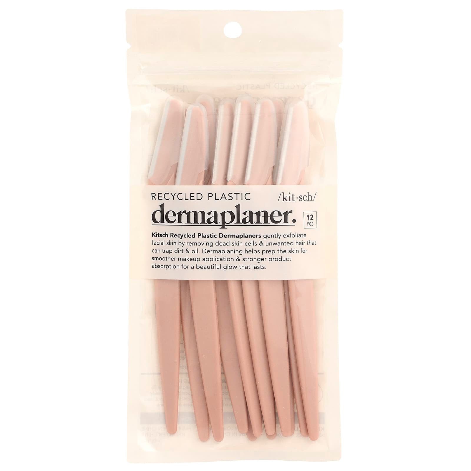 4977b7db-08b4-4ab6-98c1-99412a7b81aa KITSCH DERMAPLANER-أداة تقشير الجلد المصنوعة من البلاستيك المعاد تدويره،(12pcs) - الصورة 1