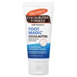 PALMERS-تركيبة زبدة الكاكاو (Cocoa Butter Formula®️) مع فيتامين هـ، فوت ماجيك (Foot Magic®️)، بلسم مرطب للقدمين، 2.1 أونصة (60 جم)