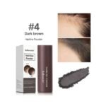 ⁦LAKERAIN- DARK BROWN #4 بودرة لاكيرين لتغطية جذور الشعر وخط الشعر، مقاومة للماء، مع إسفنجة للتطبيق، درجة #4 بني داكن، 1.8 جم⁩ - الصورة ⁦2⁩