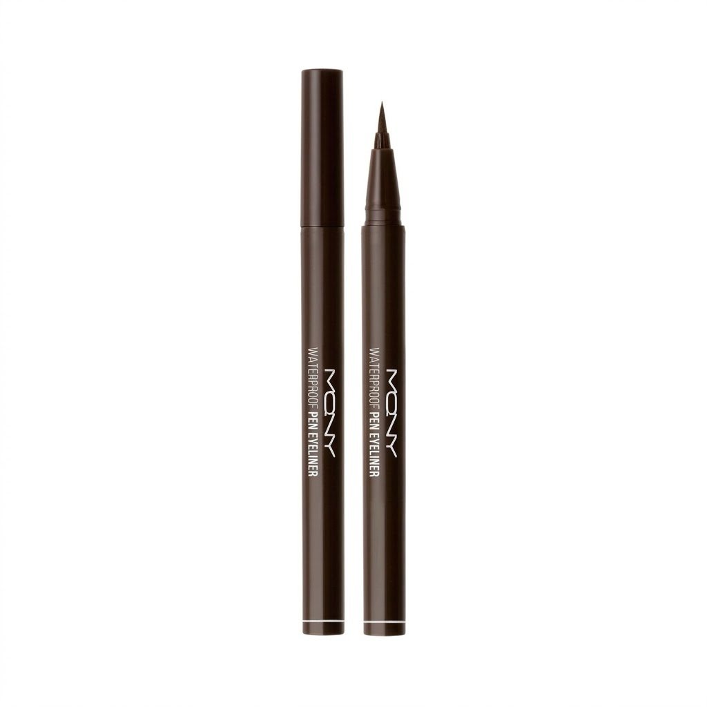 img_8381-2 MQNY- 02 DEEP BROWN قلم تحديد العيون المقاوم للماء من ماكوين، بفرشاة رفيعة - الصورة 1