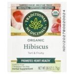 ⁦TRADITIONAL MEDICINALS- تقليدي ميديسينالز شاي الكركديه العضوي الخالي من الكافيين 16 كيس شاي مغلف 0.99 أونصة 28 غرام⁩ - الصورة ⁦3⁩