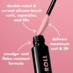 ⁦ELF- PITCH BLACK 9.2g إي.إل.إف. ماسكارا Lash ’N Roll® لتجعيد ورفع الرموش، أسود داكن للغاية، 0.32 أونصة (9.5 غرام)⁩ - الصورة ⁦4⁩