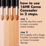 ⁦ELF- LIGHT BEIGE كونسيلر كامو من إي إل إف يدوم حتى 16 ساعة، درجة بيج فاتح، 0.2 أونصة سائلة (5.9 مل)⁩ - الصورة ⁦4⁩