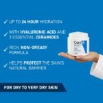 ⁦CERAVE- سيرافي كريم مرطب للبشرة الجافة إلى شديدة الجفاف، يحتوي على حمض الهيالورونيك والسيراميدات، 454 غرام⁩ - الصورة ⁦2⁩