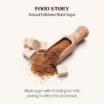 ⁦SKINFOOD-سكن فود رغوة تنظيف وتقشير الوجه بالسكر الأسود، 180 غرام⁩ - الصورة ⁦4⁩
