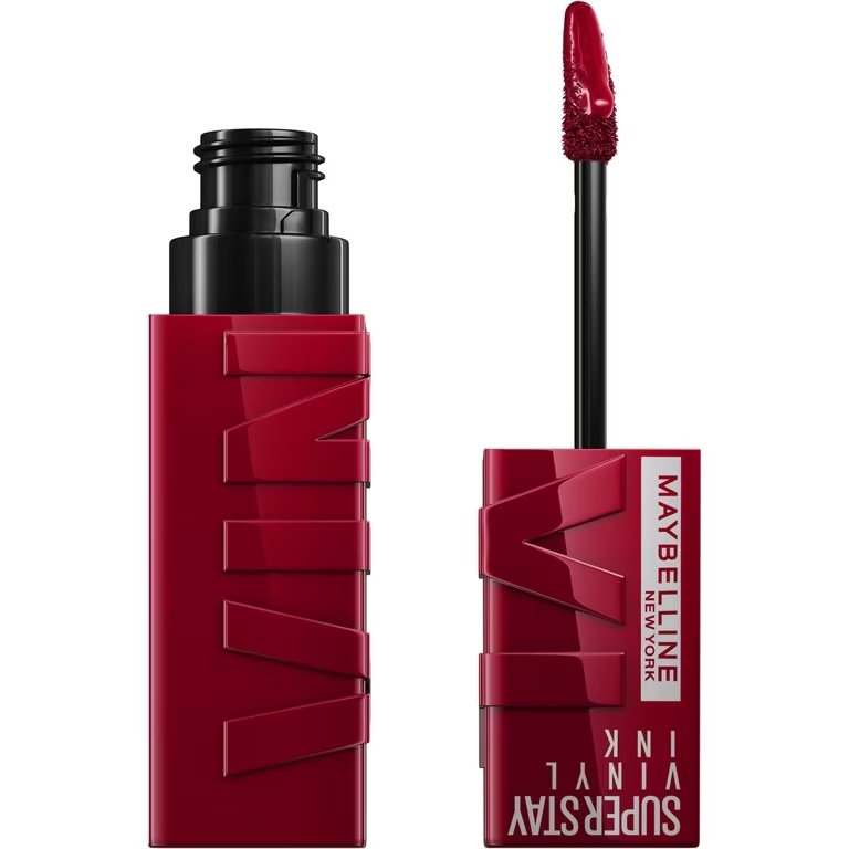 img_9004 MAYBELLINE- 55 ROYAL مايبيلين سوبر ستاي فينيل إنك أحمر شفاه سائل طويل الثبات، درجة اللون “رويال”، ٤٫٢ مل - الصورة 1